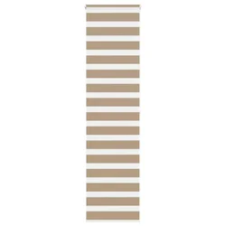 Zebra zavjesa Pješčano smeđa 65x200 cm Širina tkanine 60,9 cm Poliester