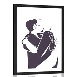 Plakat s paspartujem iskrenost ljubezni - 20x30 no frame