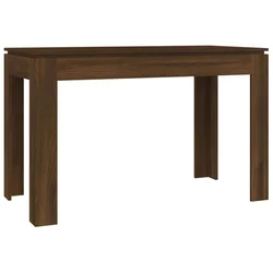 Blagovaonski stol boja smeđeg hrasta 120 x 60 x 76 cm drveni
