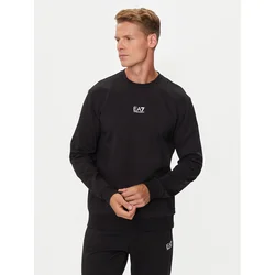 EA7 Emporio Armani Majica  črna / bela