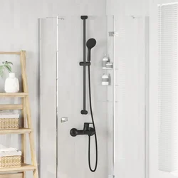 Set sustava za tuš Crna 101 cm Nehrđajući čelik