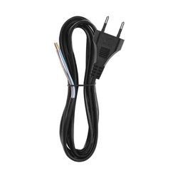 Priključni kabel, PVC 2x0,75MM, ČRN 2M