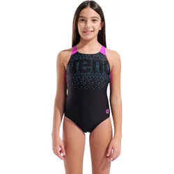 Arena painterly v back junior black 164cm