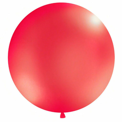 Okrogel velik balon 100 cm – rdeč