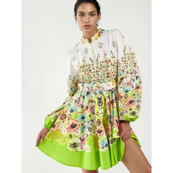 MSN Collection Obleka Mini zelena