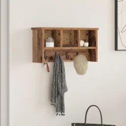 Vješalica za kapute na zidu Zidne Staro drvo 50 x 16 x 26 cm