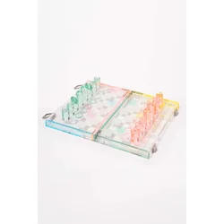 Igri šah in dama SunnyLife Mini Lucite Aurora