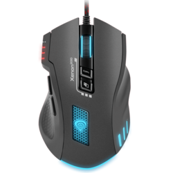 NATEC GENESIS Gejmerski miš XENON 200 (Crni) NMG-0880 Optički, 3200dpi, Dizajniran za desnu ruku, Crna