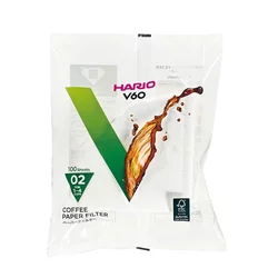 Hario Papirni filteri za kafu V60, 100 komada, Beli