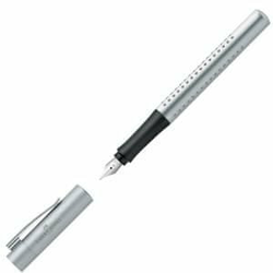 Faber-Castell nalivpero Grip F, srebrno