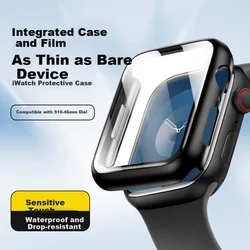 Mashi Zaštita stakla za pametni sat + Zaštitna maska za pametni sat za Apple Watch, Crna