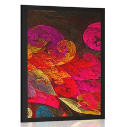 Plakat abstraktni pastelni listi - 20x30 no frame