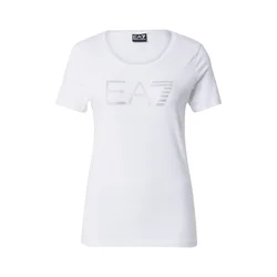 EA7 Emporio Armani Majica srebrna/bela/biserno bela