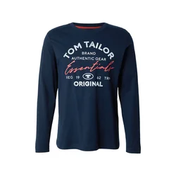 TOM TAILOR Majica modra/bela