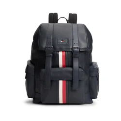TOMMY HILFIGER Nahrbtnik temno modra / rdeča / bela