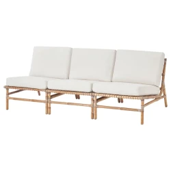 TVARÖ Modularna sofa trosed, spolja, smeđa/Frösön/Duvholmen bež