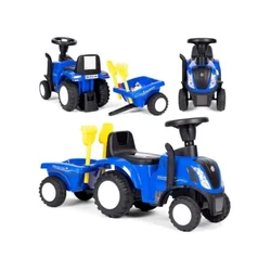 Traktor z interaktivnim volanom in zvoki modre barve