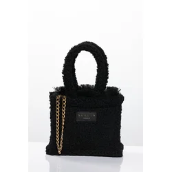 Sorena Handmade Ženska mini tote torba Teddy, Crna