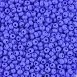 Kašaste perle (seed beads) 4 mm mat srednje plava