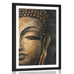 Plakat s paspartujem obraz Bude - 20x30 white