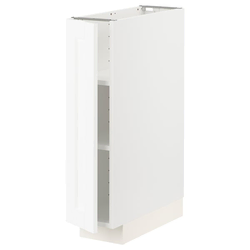 METOD Podni element s policama, bela Enköping/bela im. drveta, 20x60 cm