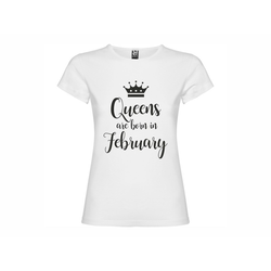 ženska majica Queens born February