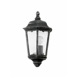 Eglo Navedo spoljna zidna lampa/1, e27, crna/srebrna