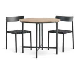 HOVVIG D10/90 sto natur + 2 HAGLEBU stolice crna