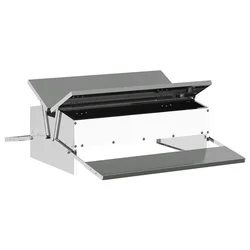 Feeder s nogom za piliće Srebrno 75 x 53 x 20,5 cm