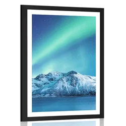 Plakat s paspartujem arktični severni sij - 30x45 no frame