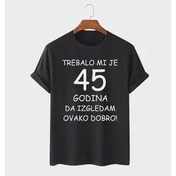 MAFIMI Majica Trebalo mi je 45 Godina, Crna