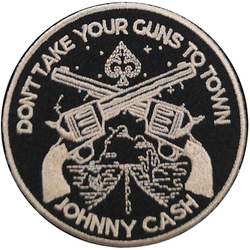 Johnny Cash Dont Take Your Guns Iron-On Patch