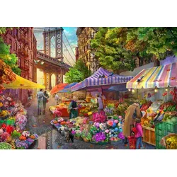 BlueBird - Puzzle Cvetlični trg Brooklyn - 1 000 kosov