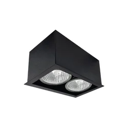 Brosline 1080 - spot svetiljka CAGE 2xGU10/10W/230V crna