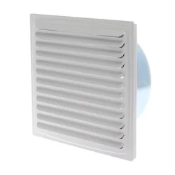 Ventilaciona rešetka c150x150/ fi 125mm bela plastificirana-hv lim ( 7943 )