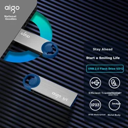 Aigo USB Flash memorija U212, 8GB, USB 2.0, Srebrne boje