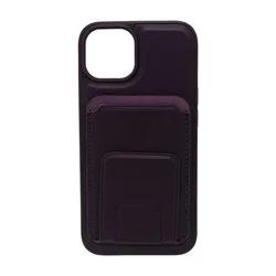 Maska za telefon LEATHER MAGSAFE WALLET za Iphone 14, Ljubičasta