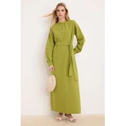 Trendyol Modest Ženska haljina Tctss25Eb00117, Zelena