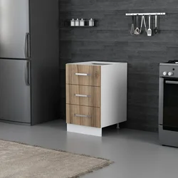 Hanah Home kuhinjski element Minar 4162, 50 cm, beli / dore