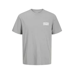 JACK & JONES Majica siva/bela