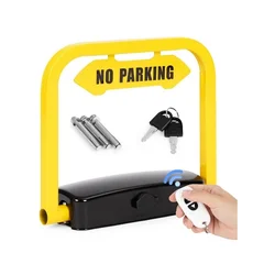 ModernHome Parking barijera sklopiva ugaona sa ključem, daljinskom kontrolom i alarmom 35cm DNPL-001