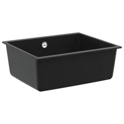 Umivaonik Crna 530 x 460 mm 80% kvarc i 20% smola