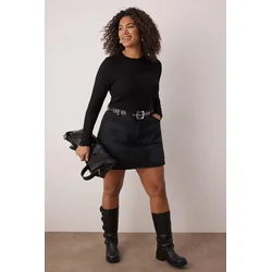 Trendyol Curve Ženska bluza Tbbaw25Af00027, Crna