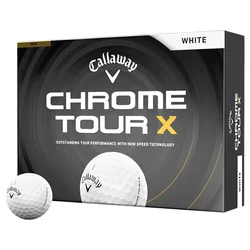 Golf žogice Callaway Chrome Tour X 26 White Basic