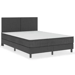 Vidaxl Posteljni okvir boxspring sivo blago 180x200 cm