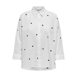 ONLY Bluza ONLNEW LINA črna/bela