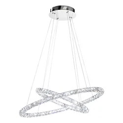 EGLO Viseća lampa TONERIA LED 90 cm hrom/kristal 93946
