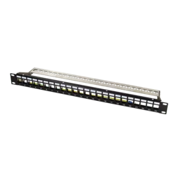 Logilink 19 Patch Panel 1U, 24, prazan, sa nosačem kabla i uzemljenjem