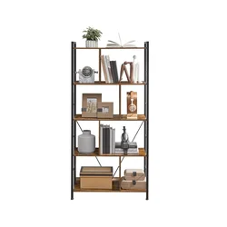 Songmics Knjigarna 5 polic 30x74x150 cm rjava