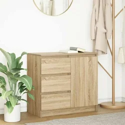 Komoda s ladicama hrasta sonome 71x35x65 cm konstruirano drvo